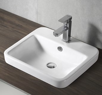 Square Half Inset Basin 515mm WB5144A